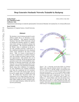 Deep Generative Stochastic Networks Trainable by Backprop