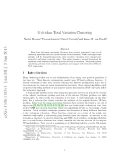 Multiclass Total Variation Clustering
