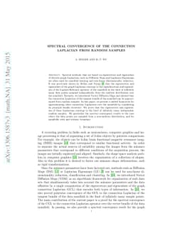 Spectral Convergence of the connection Laplacian from random samples