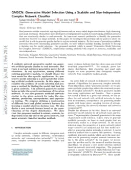 Generative Model Selection Using a Scalable and Size-Independent Complex
  Network Classifier