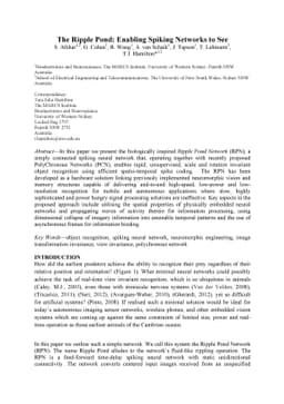 The Ripple Pond: Enabling Spiking Networks to See