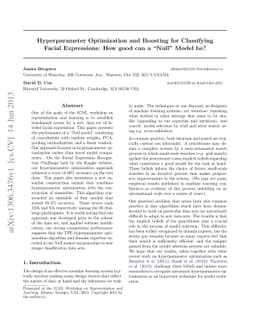 Hyperparameter Optimization and Boosting for Classifying Facial
  Expressions: How good can a "Null" Model be?