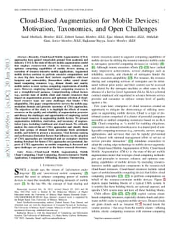 Cloud-Based Augmentation for Mobile Devices: Motivation, Taxonomies, and
  Open Challenges