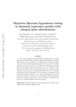 Objective Bayesian hypothesis testing in binomial regression models with
  integral prior distributions