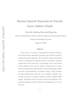 Bayesian Quantile Regression for Partially Linear Additive Models