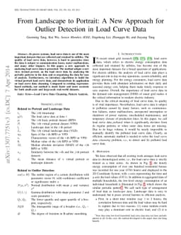 From Landscape to Portrait: A New Approach for Outlier Detection in Load
  Curve Data