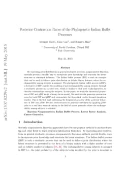 Posterior Contraction Rates of the Phylogenetic Indian Buffet Processes