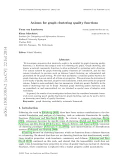Axioms for graph clustering quality functions