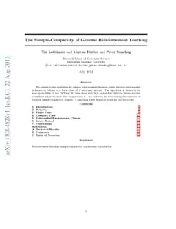The Sample-Complexity of General Reinforcement Learning