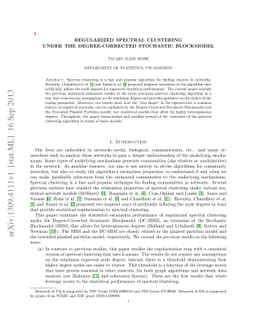 Regularized Spectral Clustering under the Degree-Corrected Stochastic
  Blockmodel