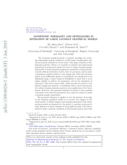 Asymptotic normality and optimalities in estimation of large Gaussian
  graphical models