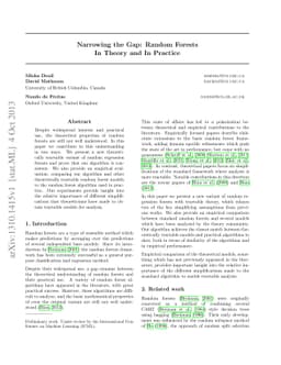 Narrowing the Gap: Random Forests In Theory and In Practice