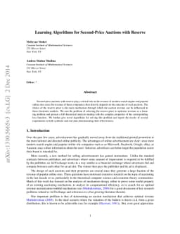 Learning Theory and Algorithms for Revenue Optimization in Second-Price
  Auctions with Reserve