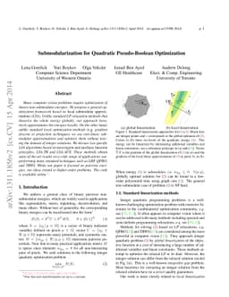Submodularization for Quadratic Pseudo-Boolean Optimization