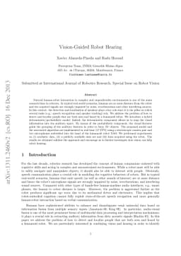 Vision-Guided Robot Hearing
