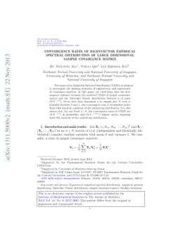 Convergence rates of eigenvector empirical spectral distribution of
  large dimensional sample covariance matrix