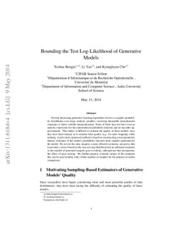 Bounding the Test Log-Likelihood of Generative Models
