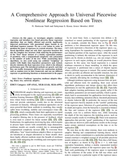 A Comprehensive Approach to Universal Piecewise Nonlinear Regression
  Based on Trees