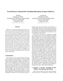 From Maxout to Channel-Out: Encoding Information on Sparse Pathways