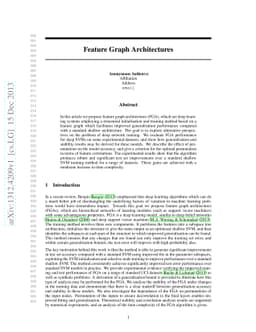 Feature Graph Architectures