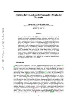 Multimodal Transitions for Generative Stochastic Networks