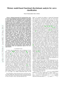 Mixture model-based functional discriminant analysis for curve
  classification