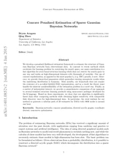 Concave Penalized Estimation of Sparse Gaussian Bayesian Networks