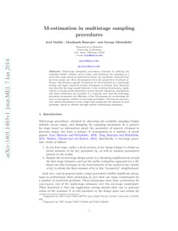 M-estimation in multistage sampling procedures
