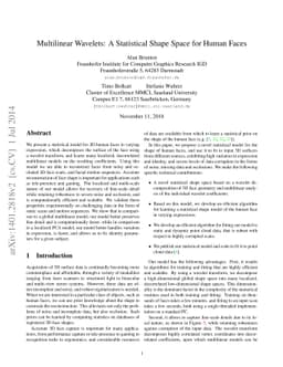 Multilinear Wavelets: A Statistical Shape Space for Human Faces