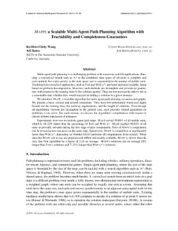 MAPP: a Scalable Multi-Agent Path Planning Algorithm with Tractability
  and Completeness Guarantees