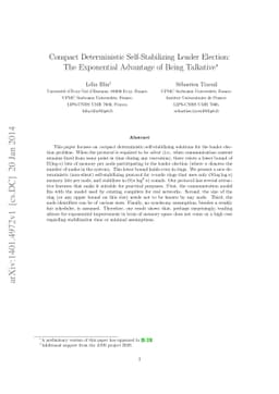 Compact Deterministic Self-Stabilizing Leader Election: The Exponential
  Advantage of Being Talkative
