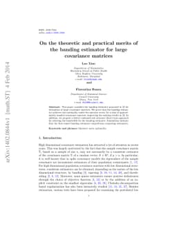 On the theoretic and practical merits of the banding estimator for large
  covariance matrices