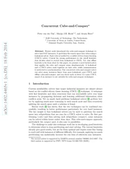 Concurrent Cube-and-Conquer