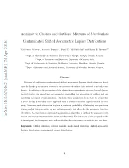 Asymmetric Clusters and Outliers: Mixtures of Multivariate Contaminated
  Shifted Asymmetric Laplace Distributions