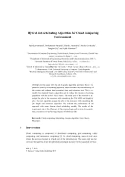Hybrid Genetic Algorithm for Cloud Computing Applications