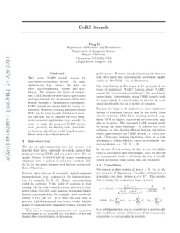 CoRE Kernels