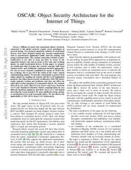 OSCAR: Object Security Architecture for the Internet of Things