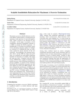Scalable Semidefinite Relaxation for Maximum A Posterior Estimation