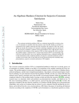 An Algebraic Hardness Criterion for Surjective Constraint Satisfaction