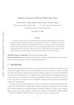 Influence Analysis of Robust Wald-type Tests
