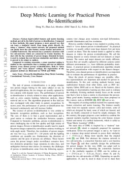 Deep Metric Learning for Practical Person Re-Identification