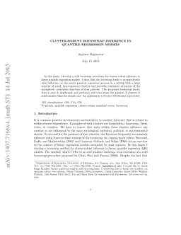 Cluster-Robust Bootstrap Inference in Quantile Regression Models