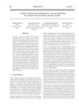 A direct method for estimating a causal ordering in a linear
  non-Gaussian acyclic model