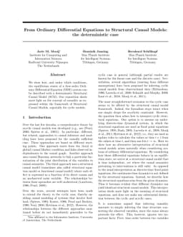 From Ordinary Differential Equations to Structural Causal Models: the
  deterministic case