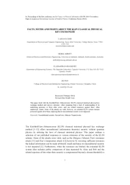 Facts, myths and fights about the KLJN classical physical key exchanger
