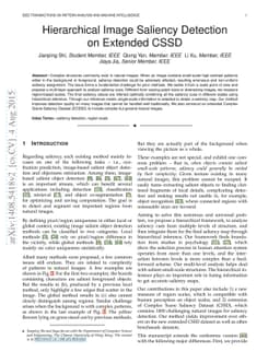 Hierarchical Saliency Detection on Extended CSSD