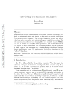 Interpreting Tree Ensembles with inTrees