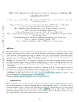 PMCE: efficient inference of expressive models of cancer evolution with
  high prognostic power