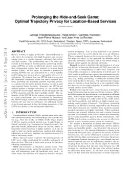 Prolonging the Hide-and-Seek Game: Optimal Trajectory Privacy for
  Location-Based Services