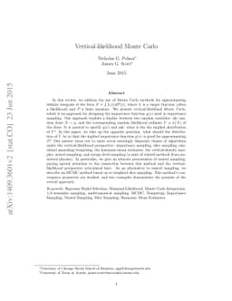 Vertical-likelihood Monte Carlo